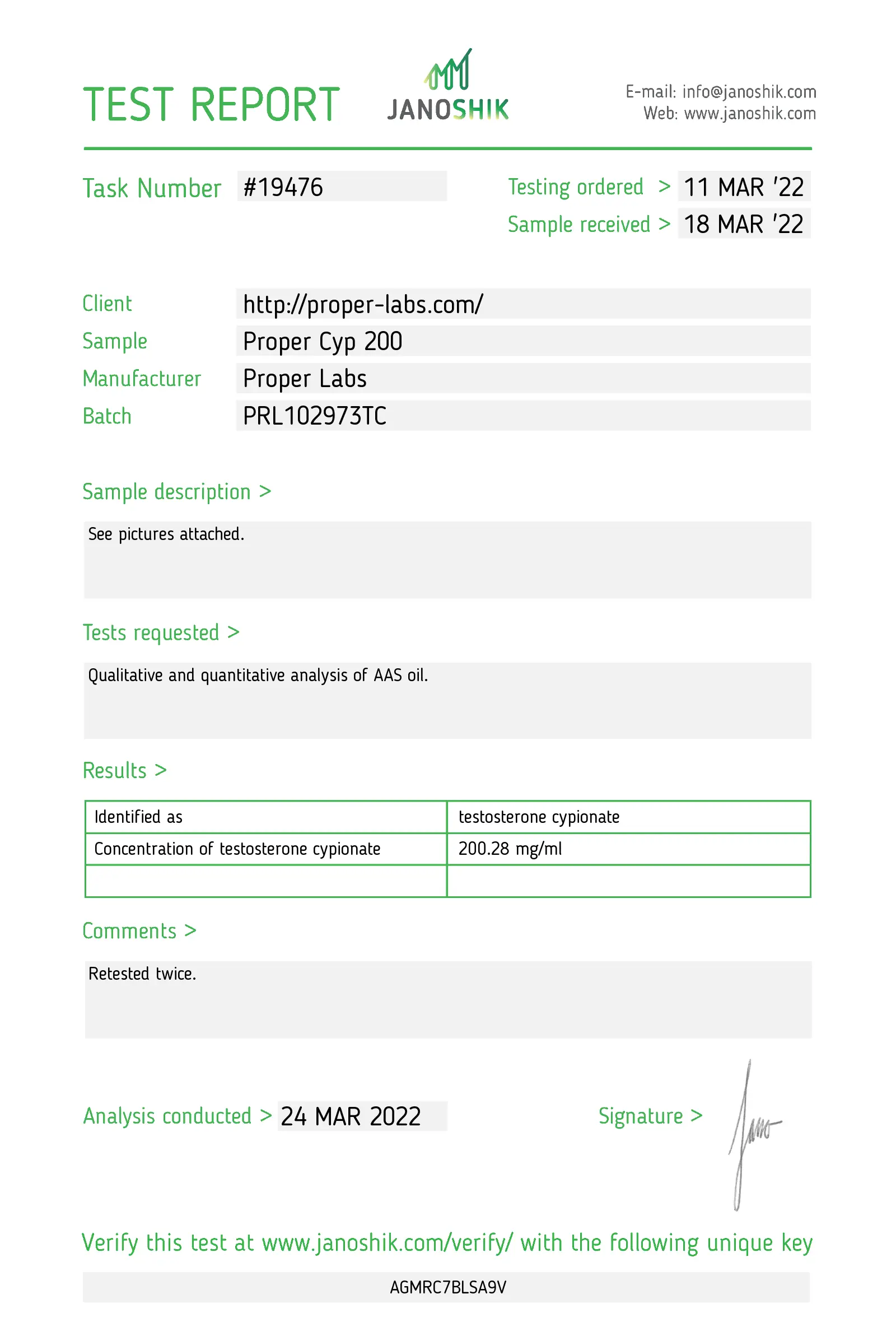 Testosterone Cypionate 200 – Proper Labs – Image 3