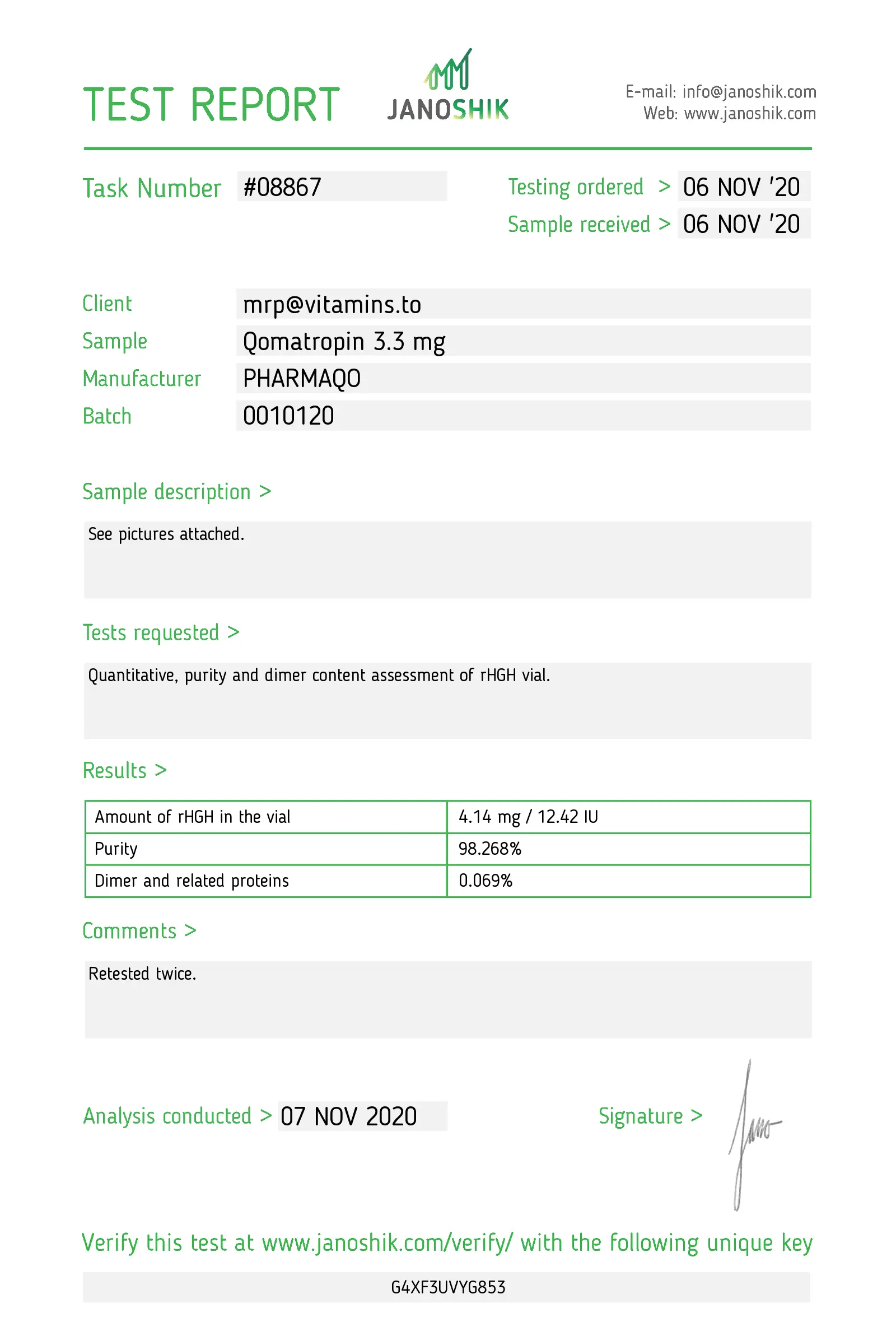 Qomatropin HGH 100iu – Pharmaqo Labs – Image 3