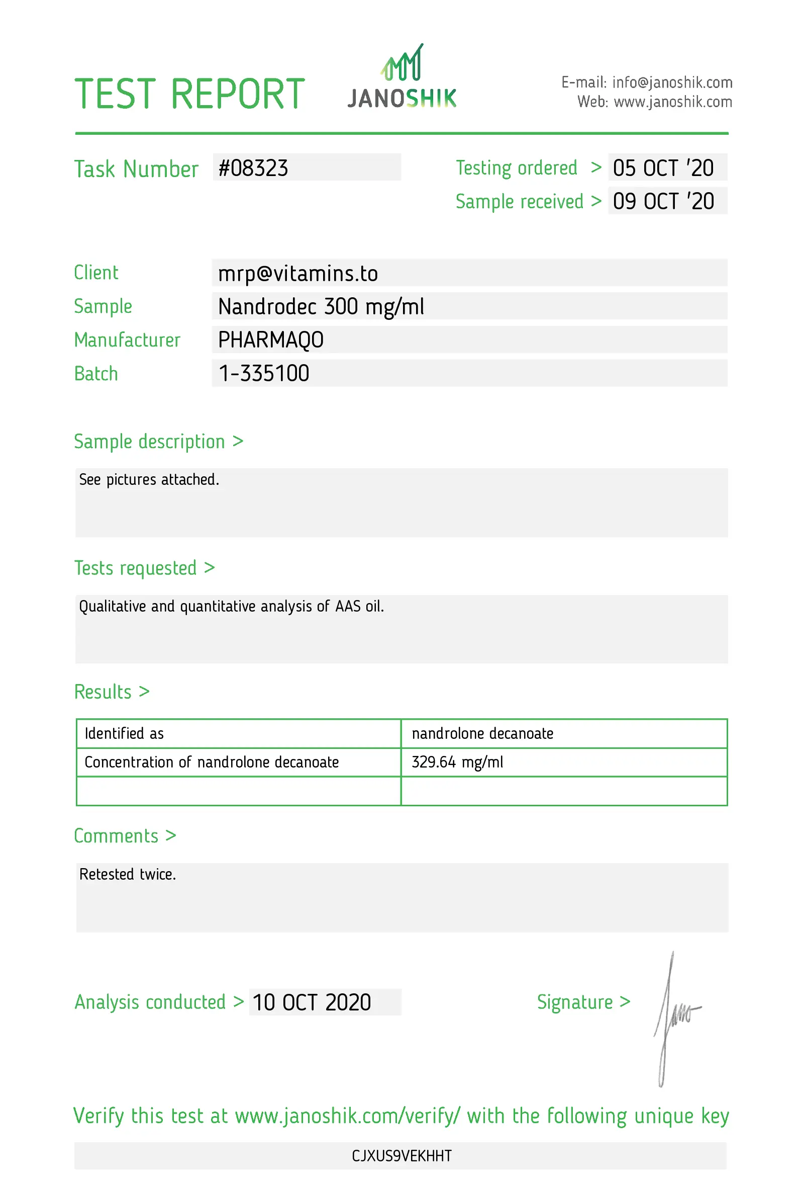Nandrodec 300 – Pharmaqo Labs – Image 2