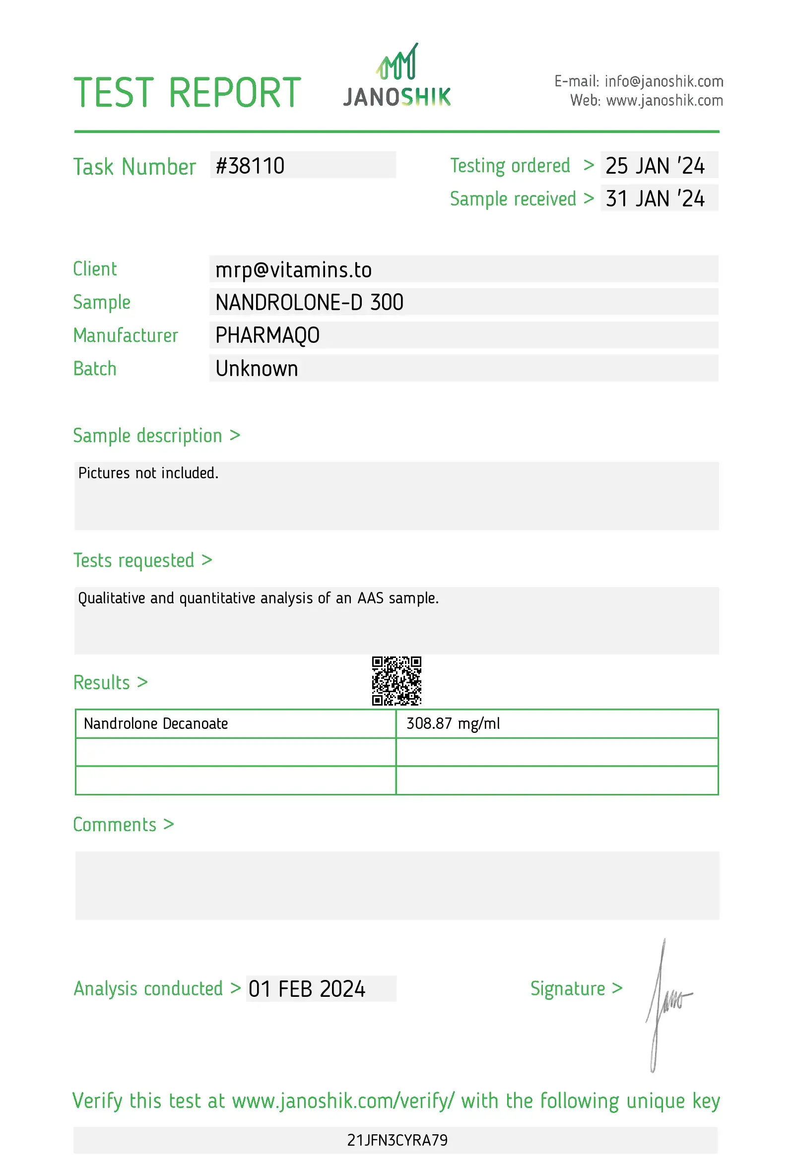 Nandrodec 300 – Pharmaqo Labs – Image 3