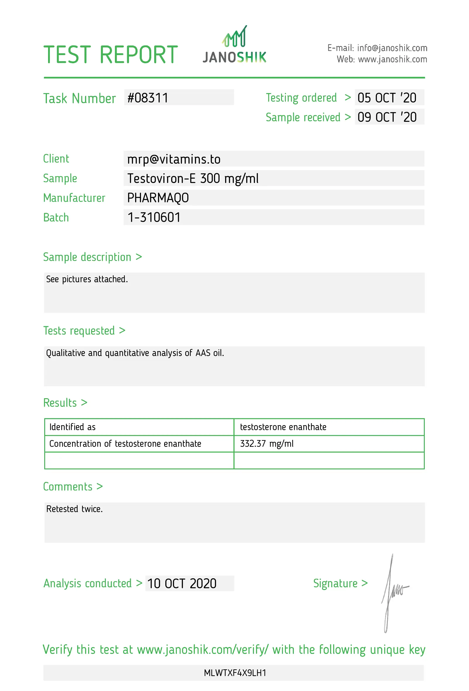 Testosterone-E 300 – Pharmaqo Labs – Image 6