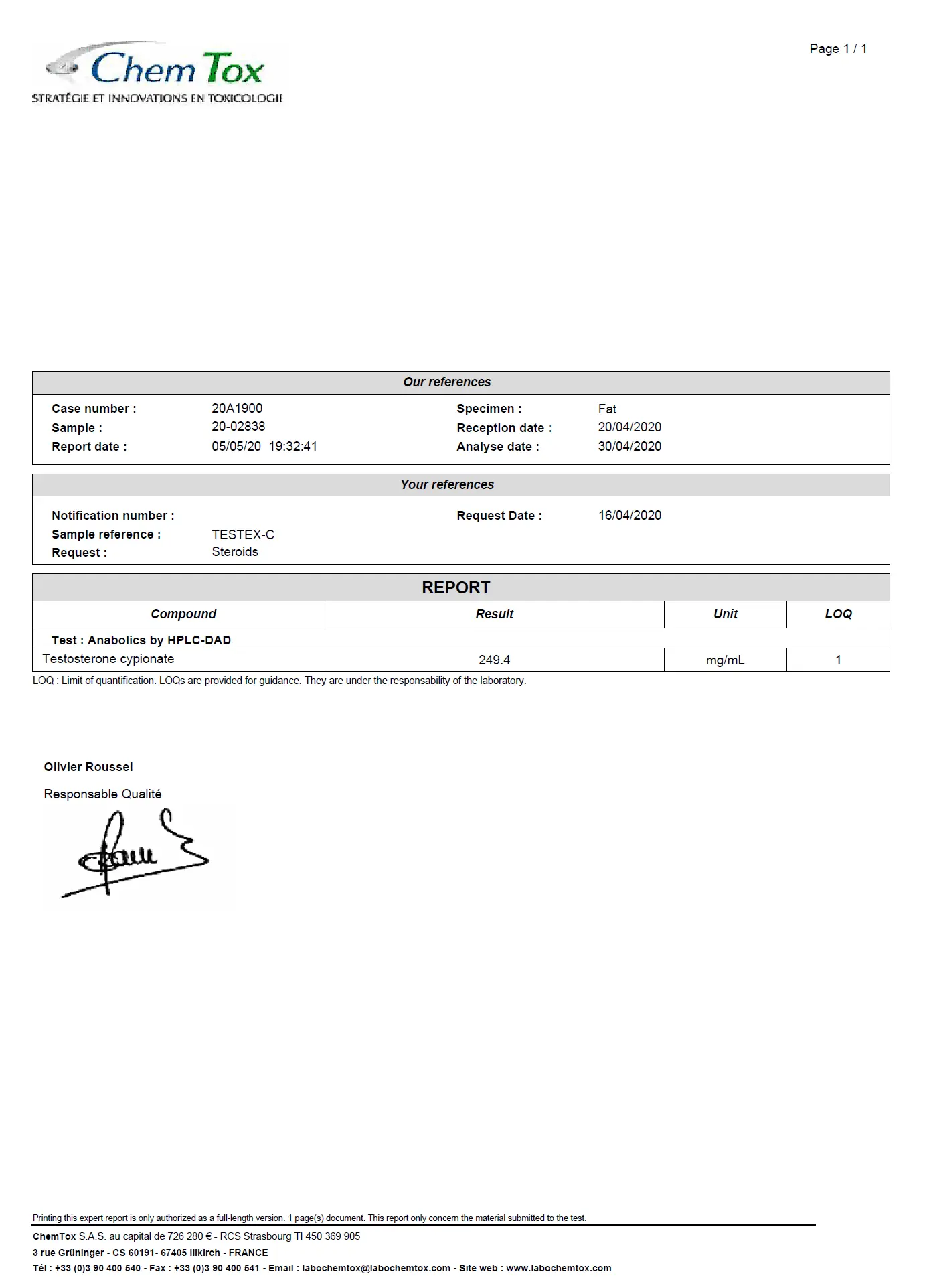 Testosterone-C 200 – Pharmaqo Labs – Image 4