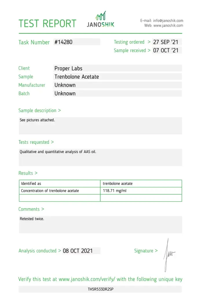 Trenbolone Acetate 100 – Proper Labs – Image 2